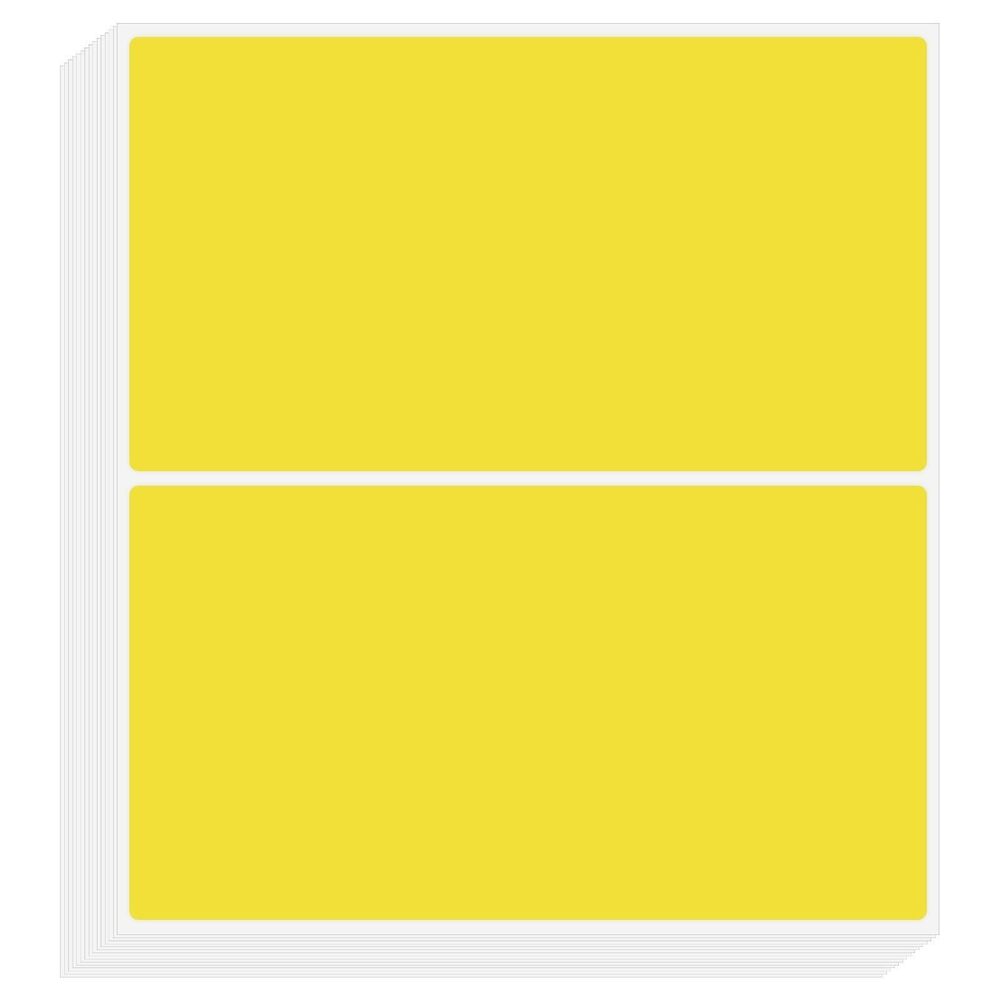 2453 Color Coding Labels 3 x 2 Inch, 50 Pcs Rectangular Colored Labels
